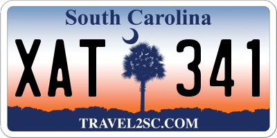 SC license plate XAT341