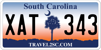 SC license plate XAT343