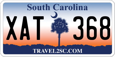 SC license plate XAT368