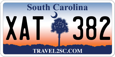 SC license plate XAT382