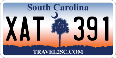 SC license plate XAT391