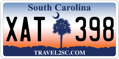 SC license plate XAT398
