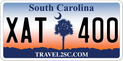 SC license plate XAT400