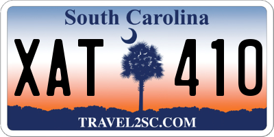 SC license plate XAT410