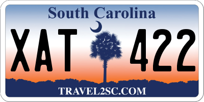SC license plate XAT422