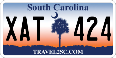 SC license plate XAT424