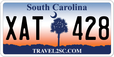 SC license plate XAT428