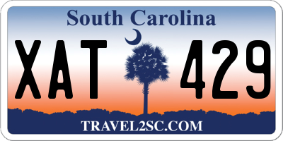 SC license plate XAT429