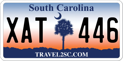 SC license plate XAT446