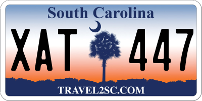 SC license plate XAT447