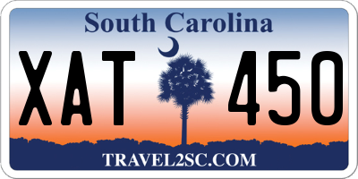 SC license plate XAT450
