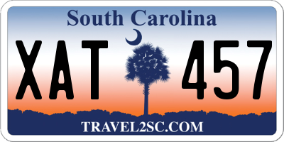 SC license plate XAT457