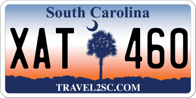 SC license plate XAT460