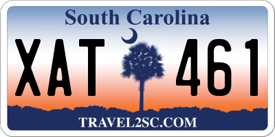 SC license plate XAT461