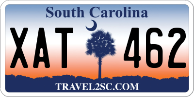 SC license plate XAT462