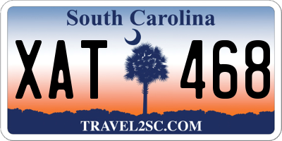 SC license plate XAT468