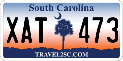SC license plate XAT473