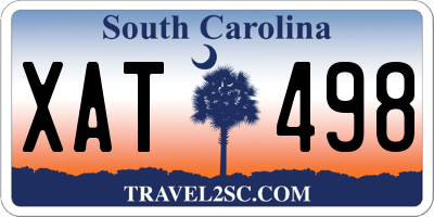 SC license plate XAT498