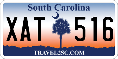 SC license plate XAT516