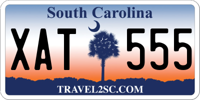 SC license plate XAT555