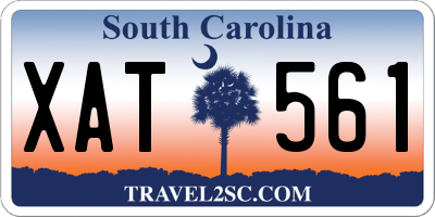 SC license plate XAT561