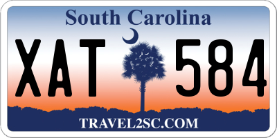SC license plate XAT584