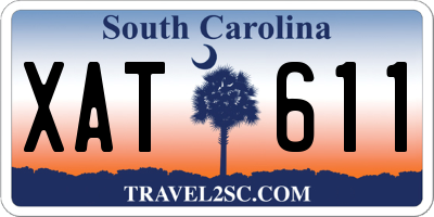 SC license plate XAT611