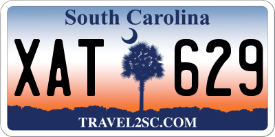 SC license plate XAT629