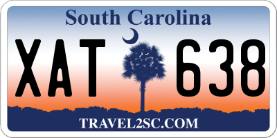 SC license plate XAT638