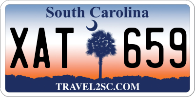 SC license plate XAT659