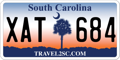 SC license plate XAT684