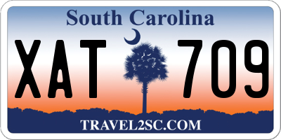 SC license plate XAT709