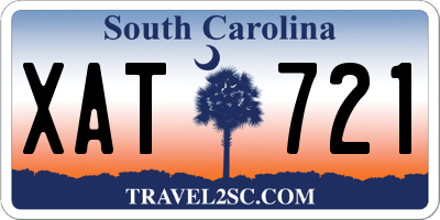 SC license plate XAT721