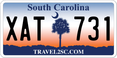 SC license plate XAT731