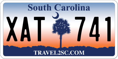 SC license plate XAT741