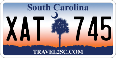 SC license plate XAT745