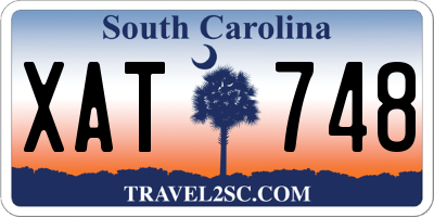 SC license plate XAT748