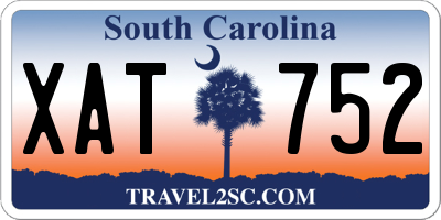 SC license plate XAT752