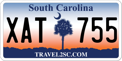 SC license plate XAT755