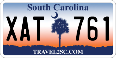 SC license plate XAT761