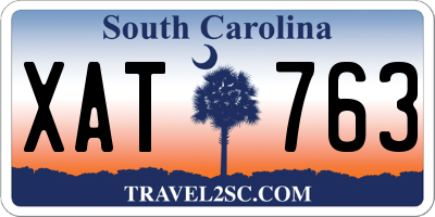 SC license plate XAT763