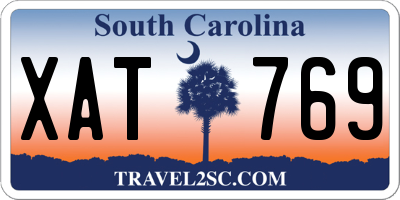 SC license plate XAT769