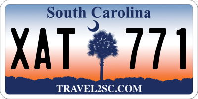 SC license plate XAT771