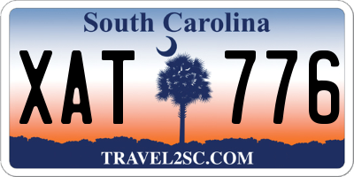 SC license plate XAT776