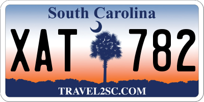 SC license plate XAT782