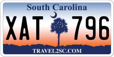 SC license plate XAT796
