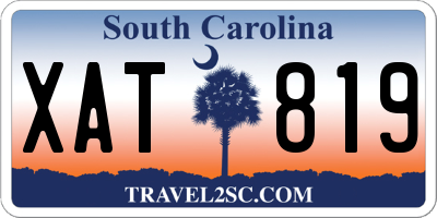 SC license plate XAT819