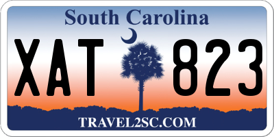 SC license plate XAT823