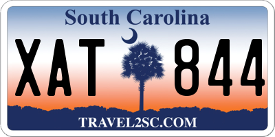 SC license plate XAT844