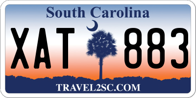 SC license plate XAT883